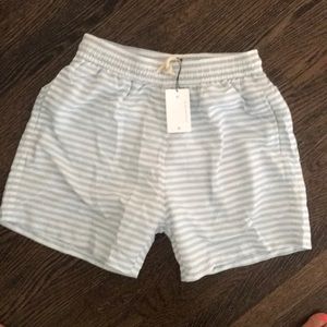 Men’s solid & striped bathing suit